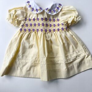 Vintage b.t. Kids Dress with Floral Collar